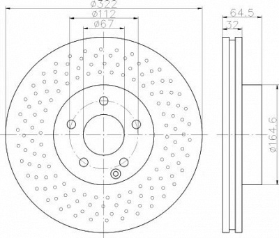 HELLA PAGID 8dd355114231 -  Тормозной диск